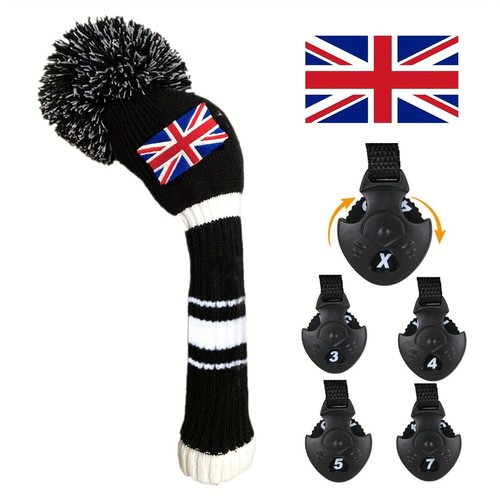 Golf head covers - head, pom