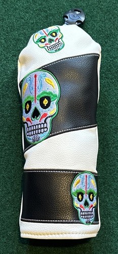 Colourful skull golf - colourful,