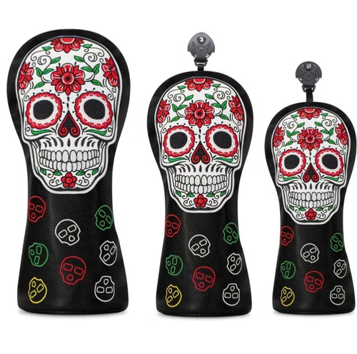 Sugar skull golf headcover - skull,