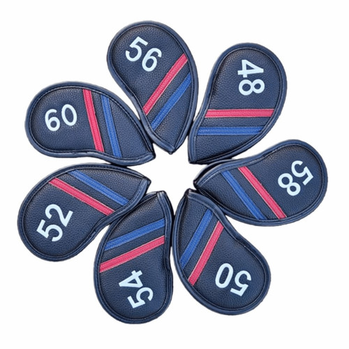 Leather set golf irons head - leather,
