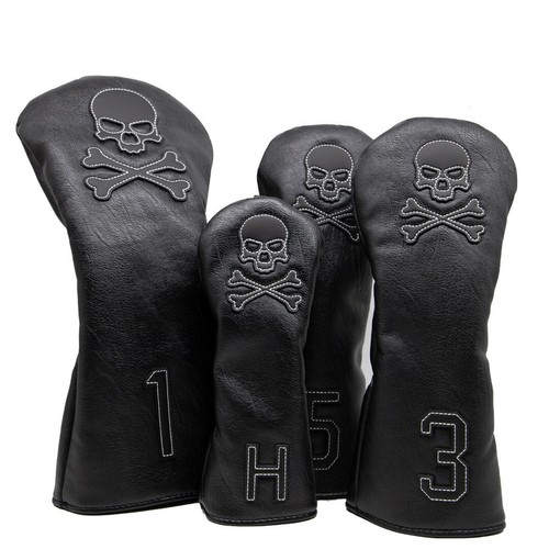Black golf wood head cover - wood,