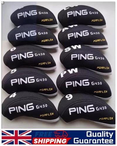 Black neoprene golf iron - black,