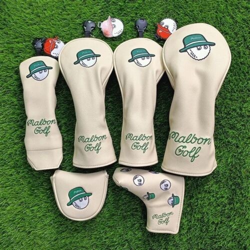 Leather golf club cover - club,