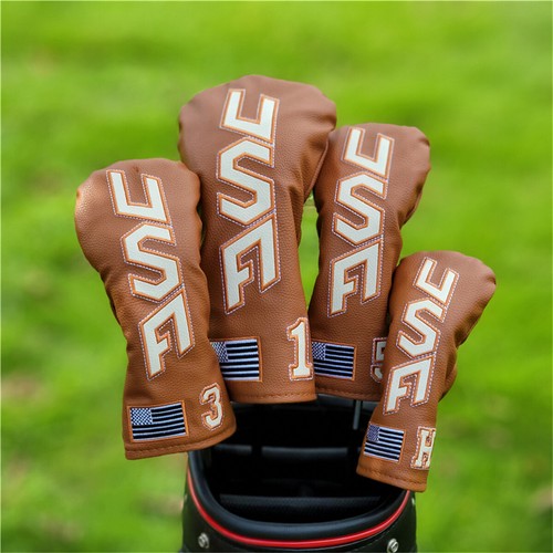 Brown usa flag design golf - usa,